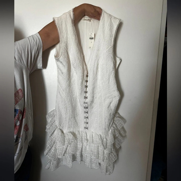 By Anthropologie sleeveless ruffle mini dress - Picture 6 of 10